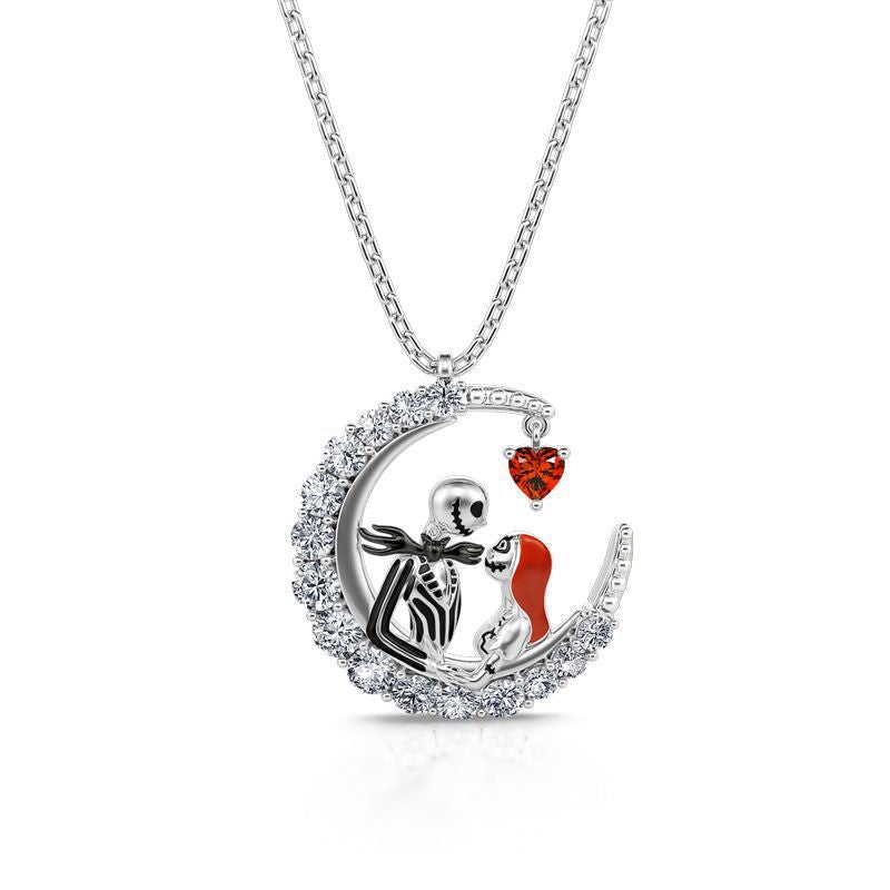 Moonlit Romance Pendant – Jack & Sally