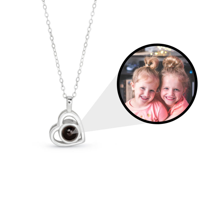 Heart Photo Necklace – Personalised Photo Projection Necklace