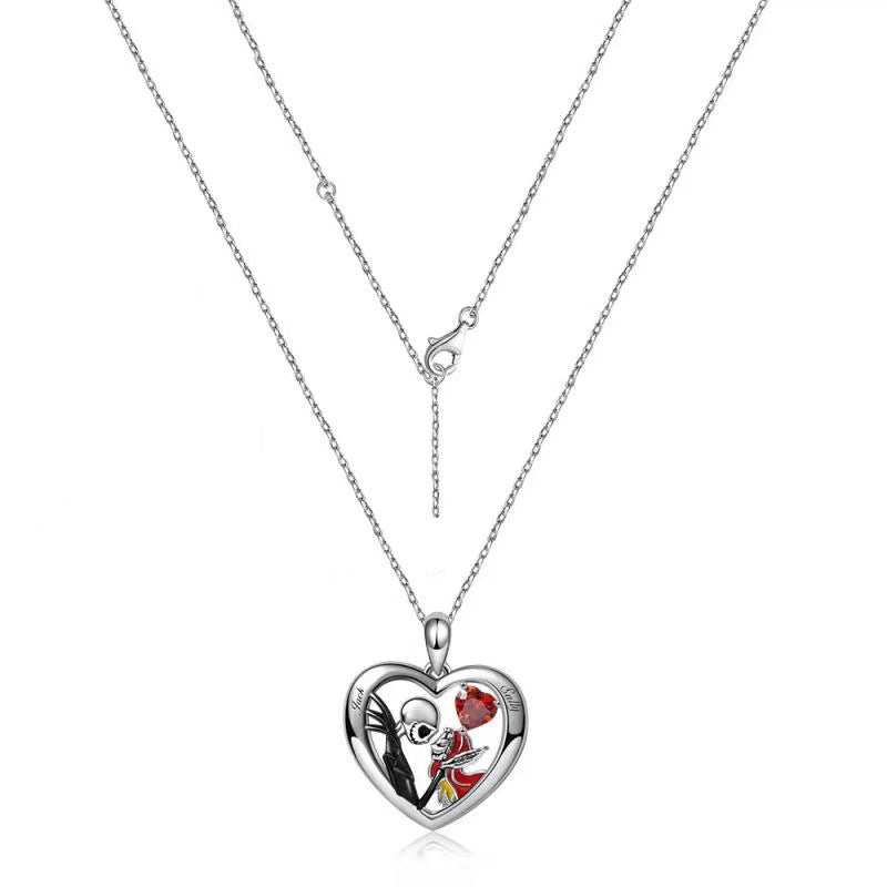 Eternal Love Heart Pendant – Jack & Sally